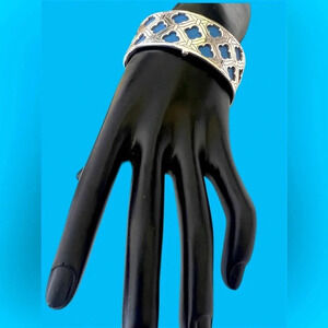 Brighton Christo London Narrow Cuff Blue Black Bracelet Bangle Strap beautiful